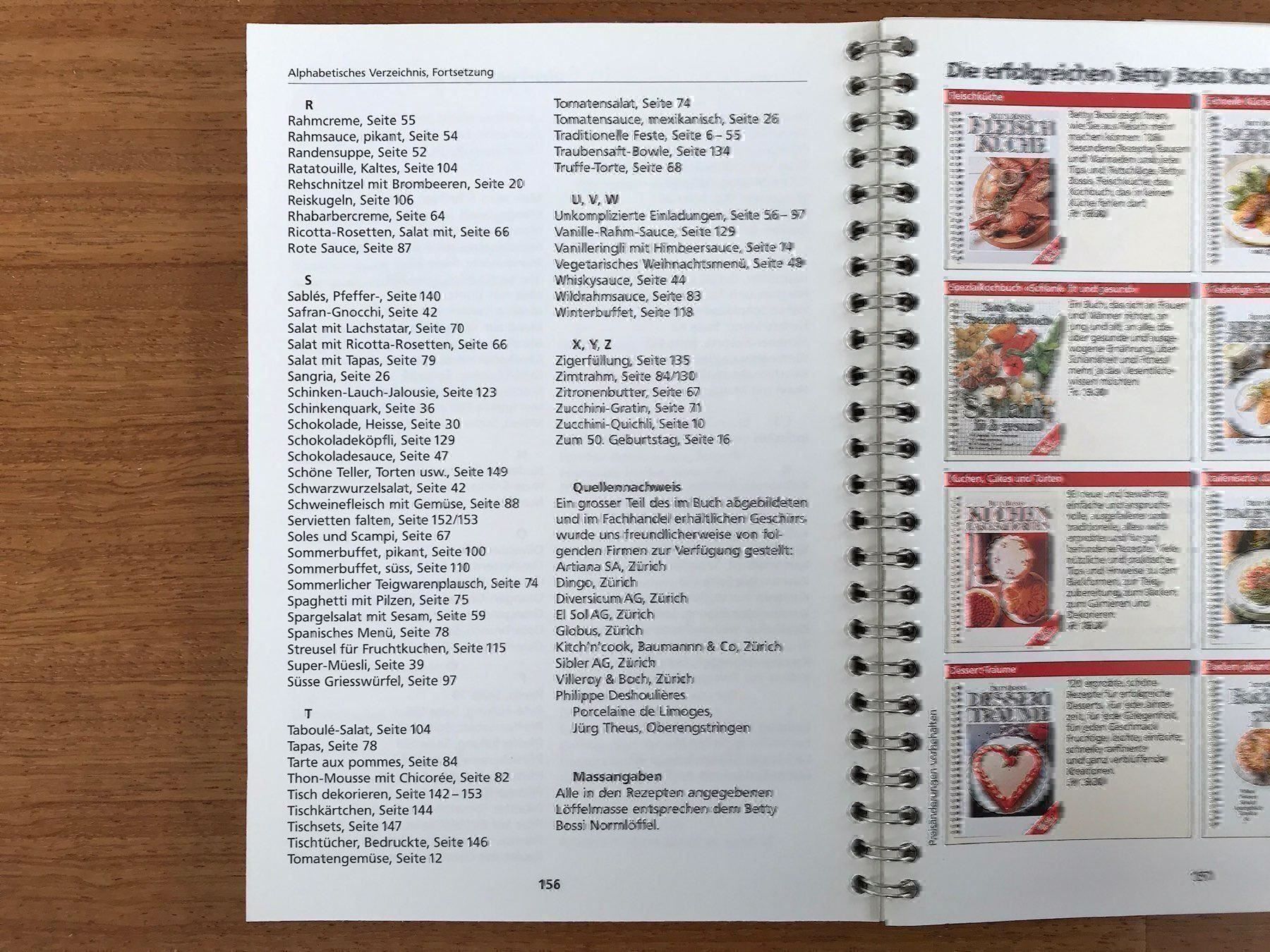 Libri: Kochbuch Betti Bossi – Nuovo (secondo la descrizione) da Pfäffikon ZH venduto da Ben0707 3
