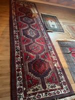 Läufer Orientteppich rot  Muster 102 x 350 cm