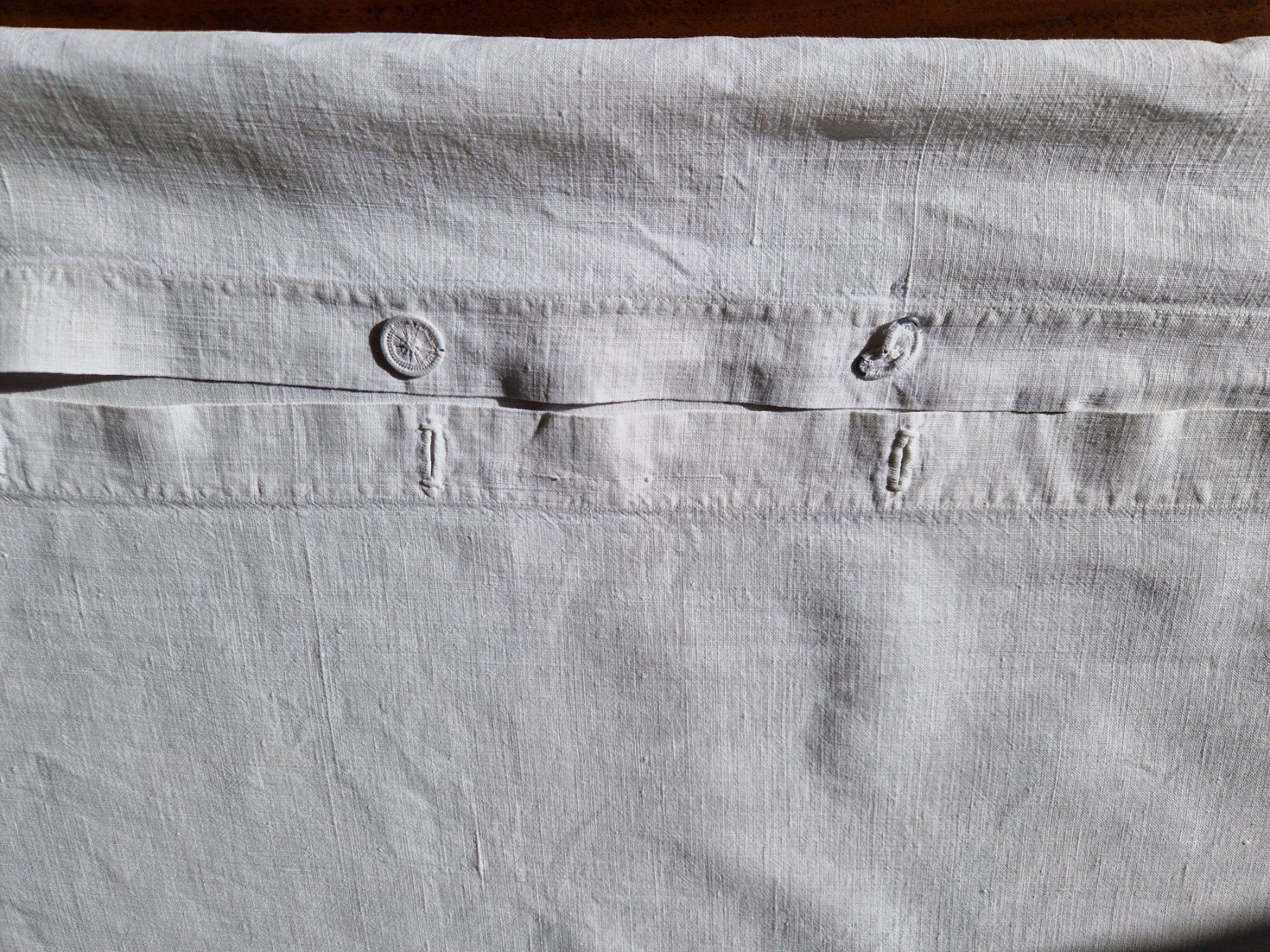 Biancheria da letto: Leinen Kissenbezug mit Monogramm MR – Usato da Bern venduto da Antikbatik 8