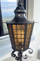 Gartenlaterne / Lampe Schmiedeeisen schwarz