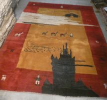 Gabbeh Design-Teppich handgeknüpft, neu