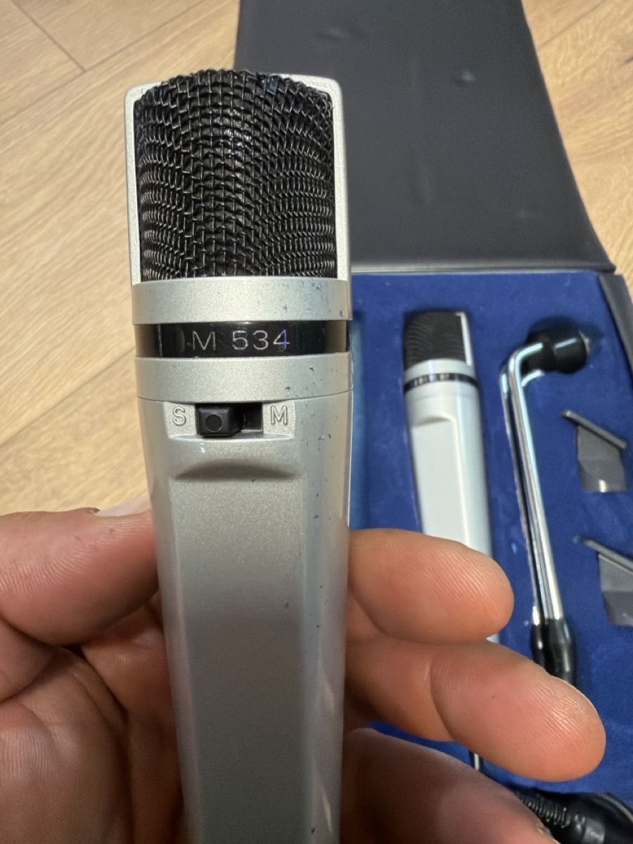 Uher Mikrofone: Microfoni Uher M 534 set stereo con custodia originale – Gebraucht aus basel von Swiss._.1978 1