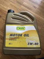 Okay Motorenöl 5W-40, 4 Liter, NEU - ungeöffnet