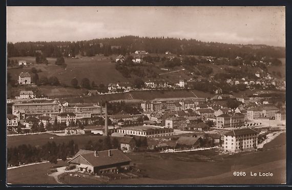 Cartoline postali: AK Le Locle, Panorama mit Strassenpartie – Usato da Berlin venduto da bartko-reher