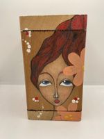 Hand-painted jewelry box in wood