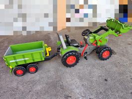 Trettraktor Fendt 1050 Vario mit Frontlader und Kippanhänger