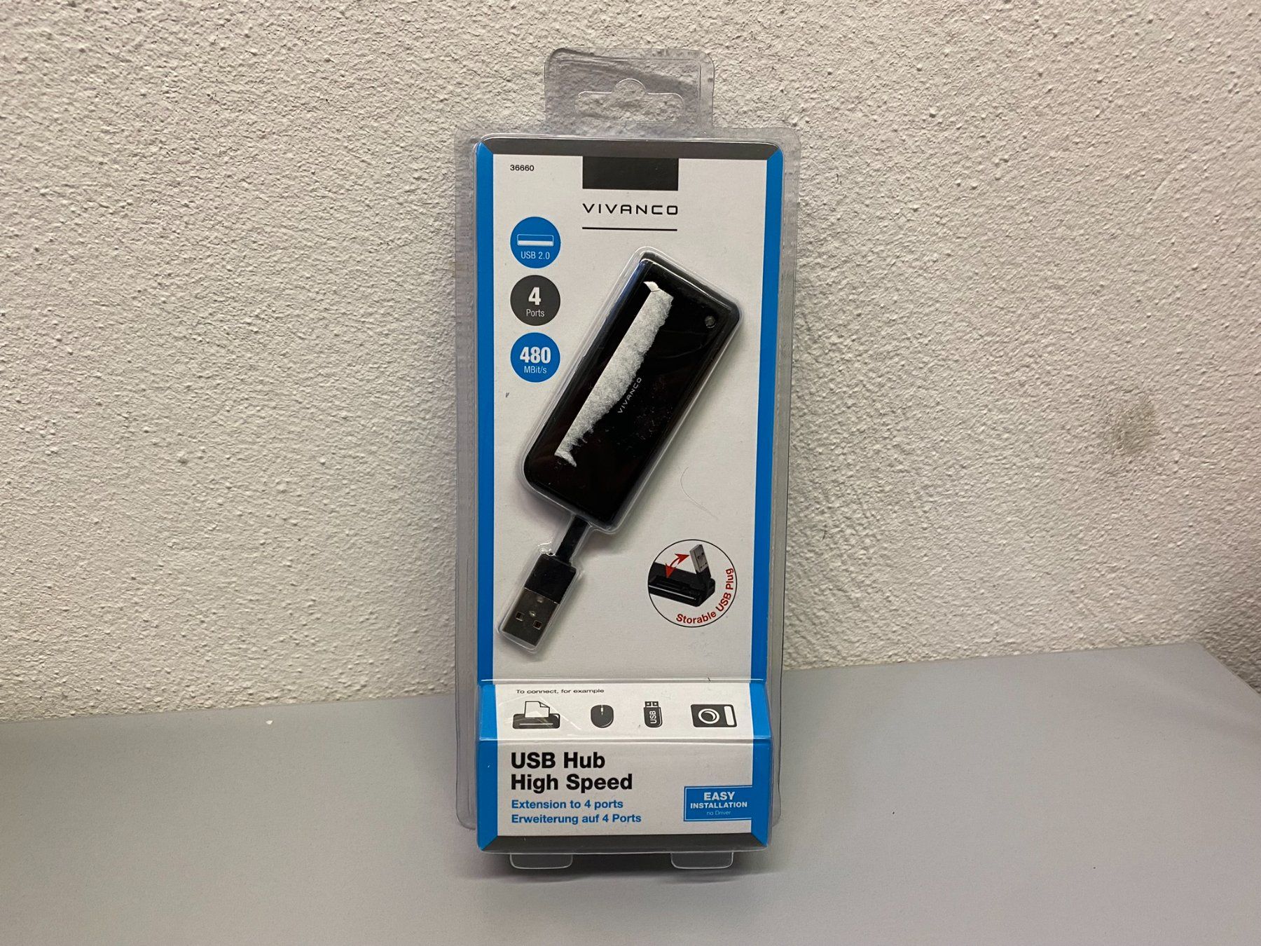 Hub & Switch: Vivanco USB HUB – Nuovo e nell'imballaggio originale da Hochdorf venduto da av-electronics