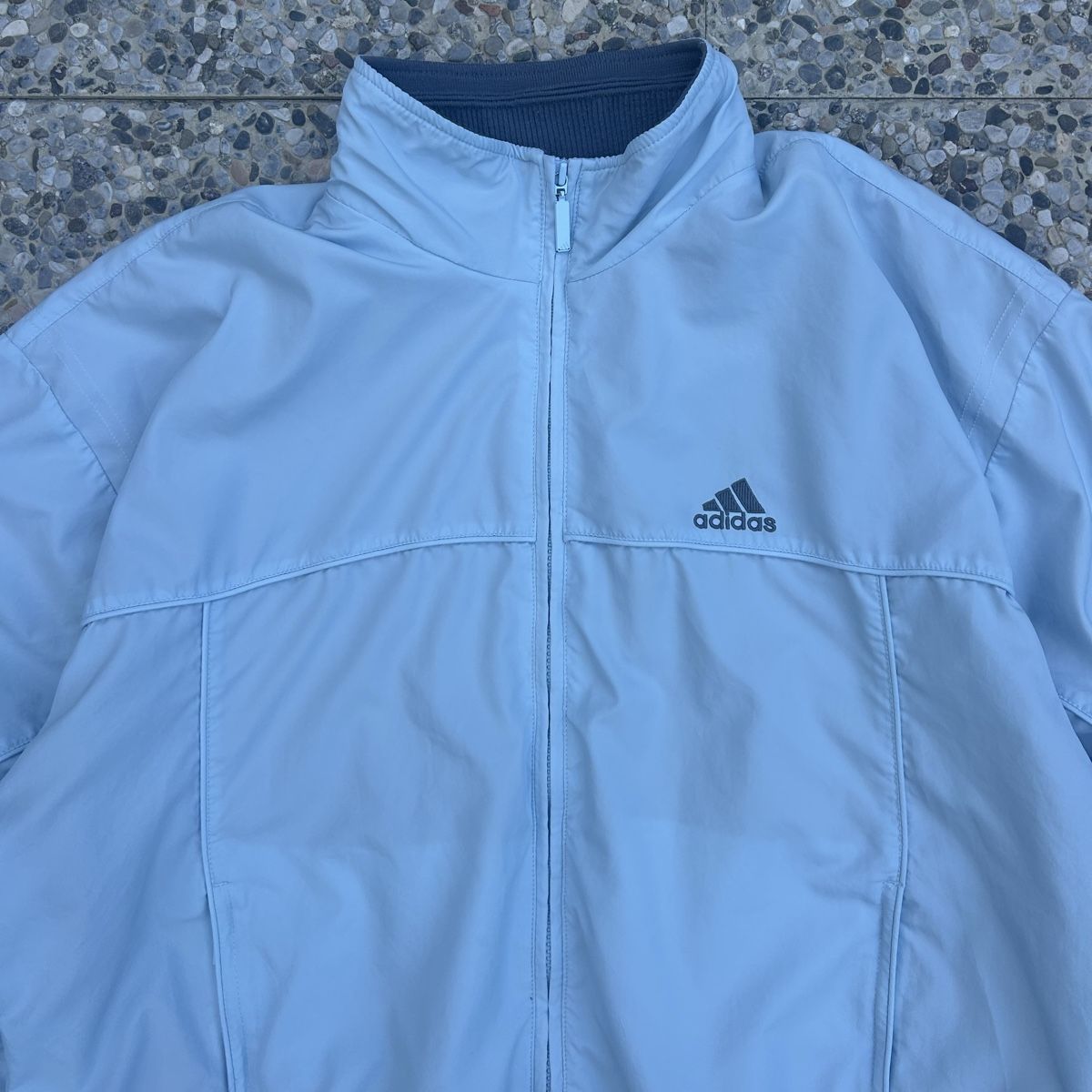 Adidas Giacche: Vintage Adidas light Blue Track Jacket – Usato da brent venduto da fukusapes 1