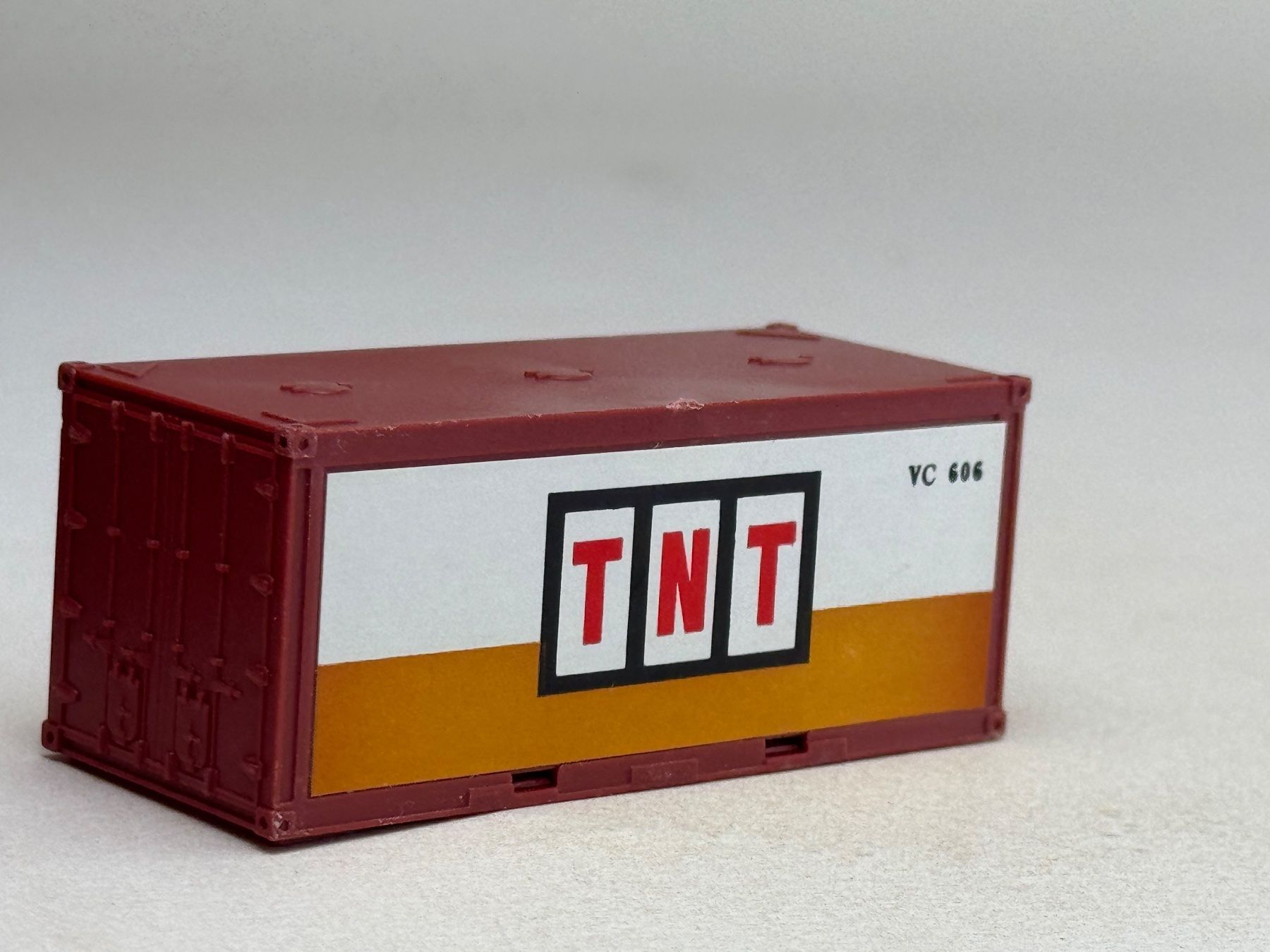 Modellini di ferrovie: EB- 20 Ft. Container TNT braunrot – Usato da Elm venduto da Wikmtz