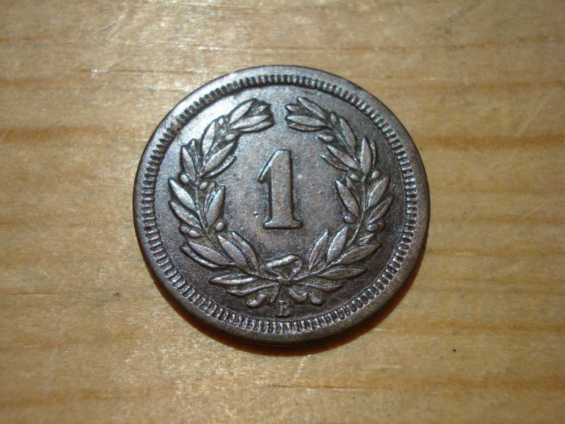 Alle Münzen: (H3) 1 Rappen 1875 VZ – Gebraucht aus Erlach von Net-Coins 1