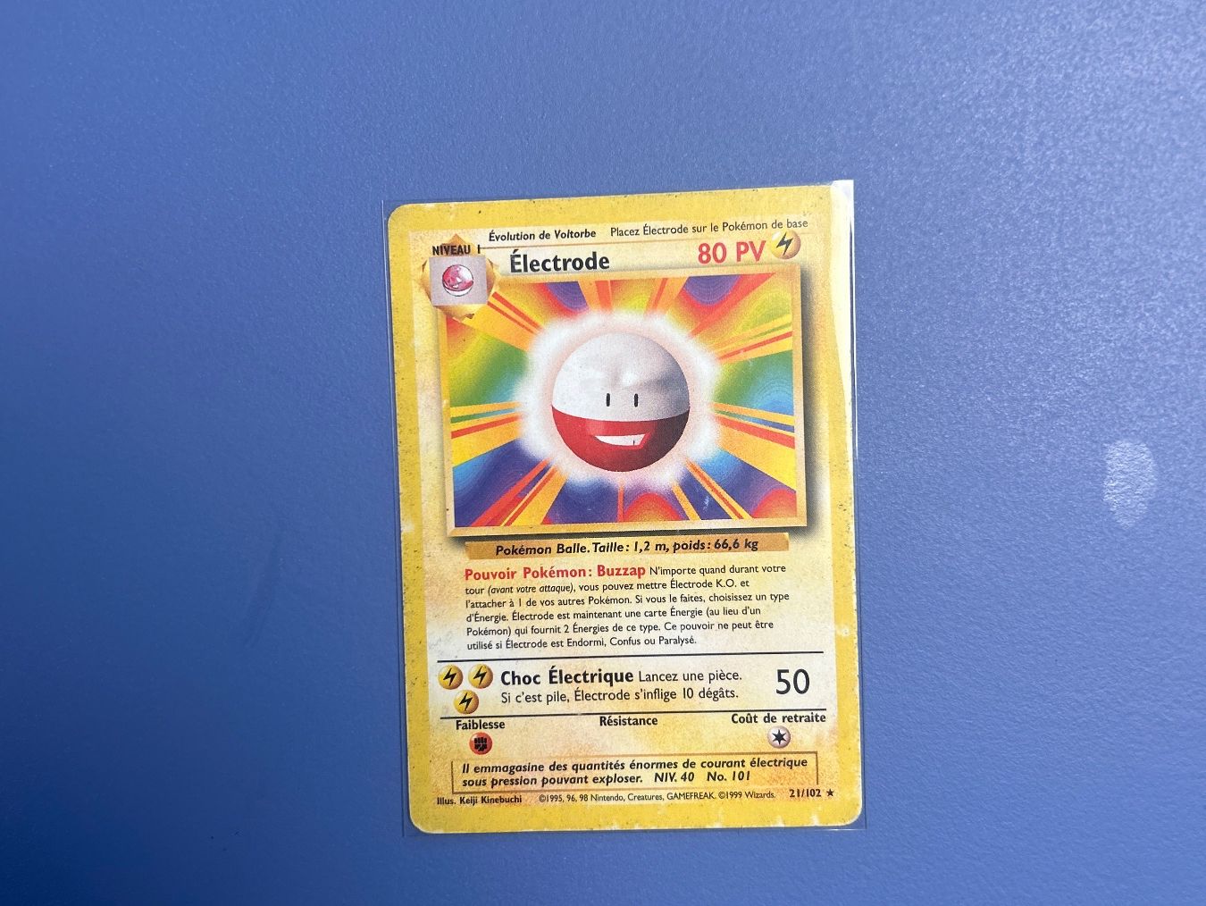 Pokémon Sammelbilder & Trading cards: Pokémon 1999 Électrode 21/102 Set de base FR – Gebraucht aus Schlieren von happymerchant64