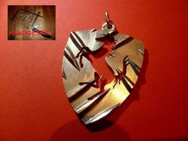 Ferarri Schlüsselanhänger Handgesägt