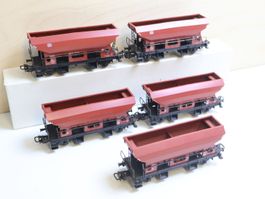 Märklin 5 x Selbstentladewagen Set H0