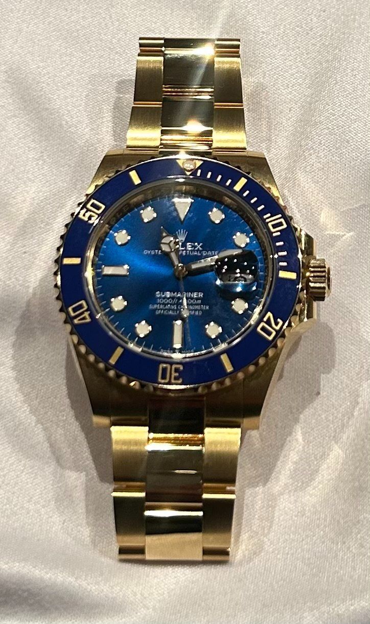 Rolex Orologi: Rolex Submariner Gold - Blaues Ziffernblatt – Nuovo (secondo la descrizione) da Elgg venduto da SebastianHuber 1
