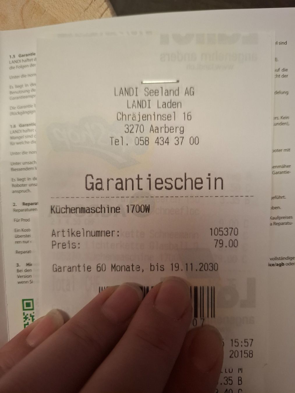 Appareils de cuisine: Knetmaschine – D'occasion à Walperswil par LBPL 5