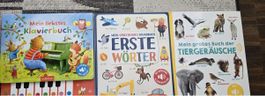 3 Kinderbuecher: Klavier, Erste Wörter, Tiergeräusche