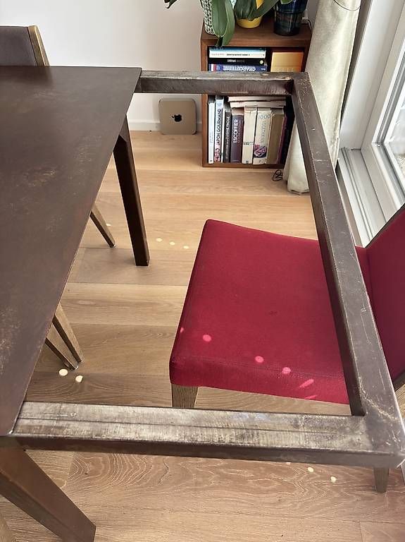 Tavoli: Table de salle à manger en acier patiné – Usato da Epalinges venduto da mldau 2
