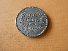 Bulgarien 1930, 100 Lewa - Silber 19.79 g