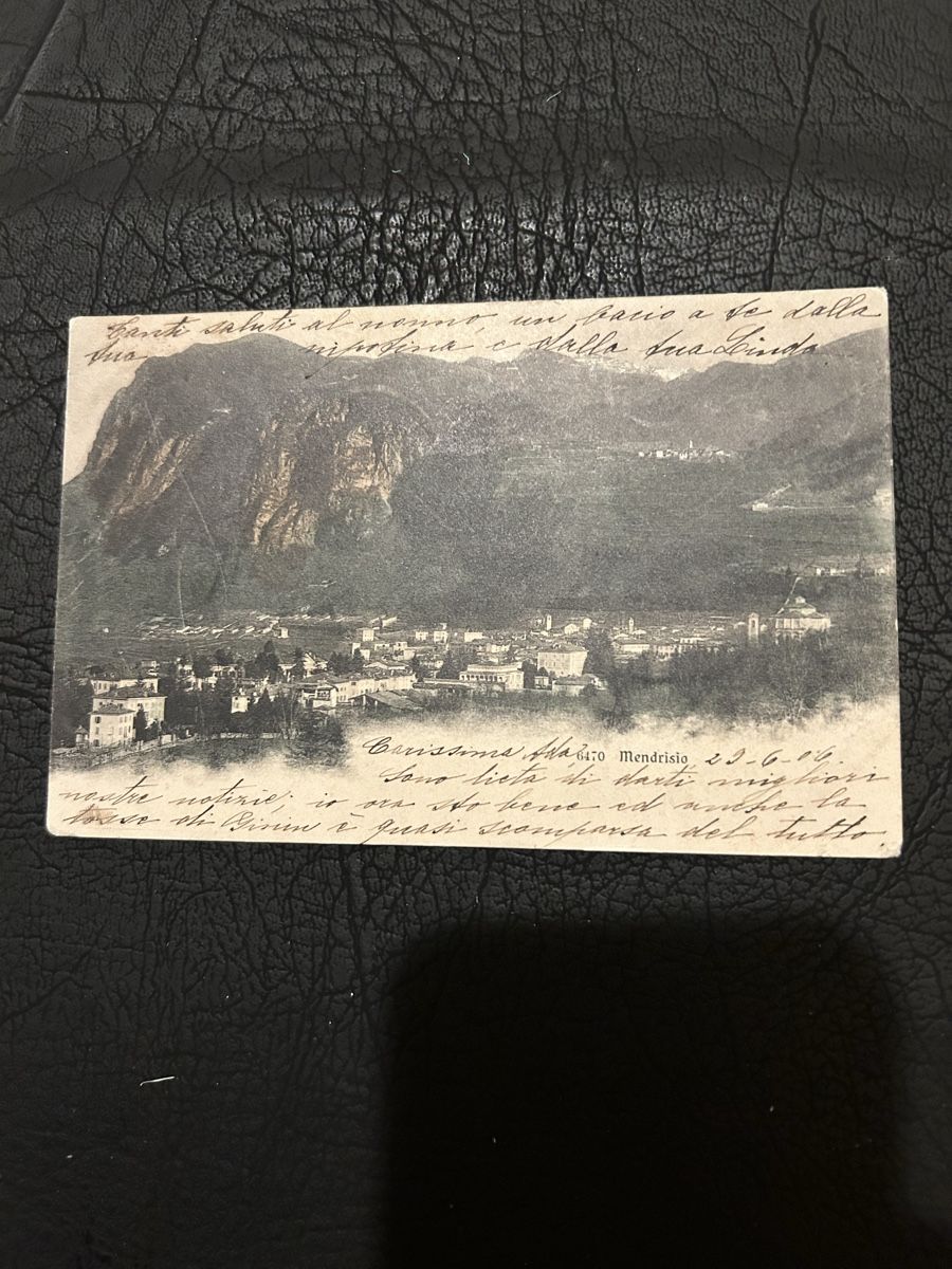 Ansichtskarten: Mendrisio 1906 – Gebraucht aus Breganzona von Milesbo