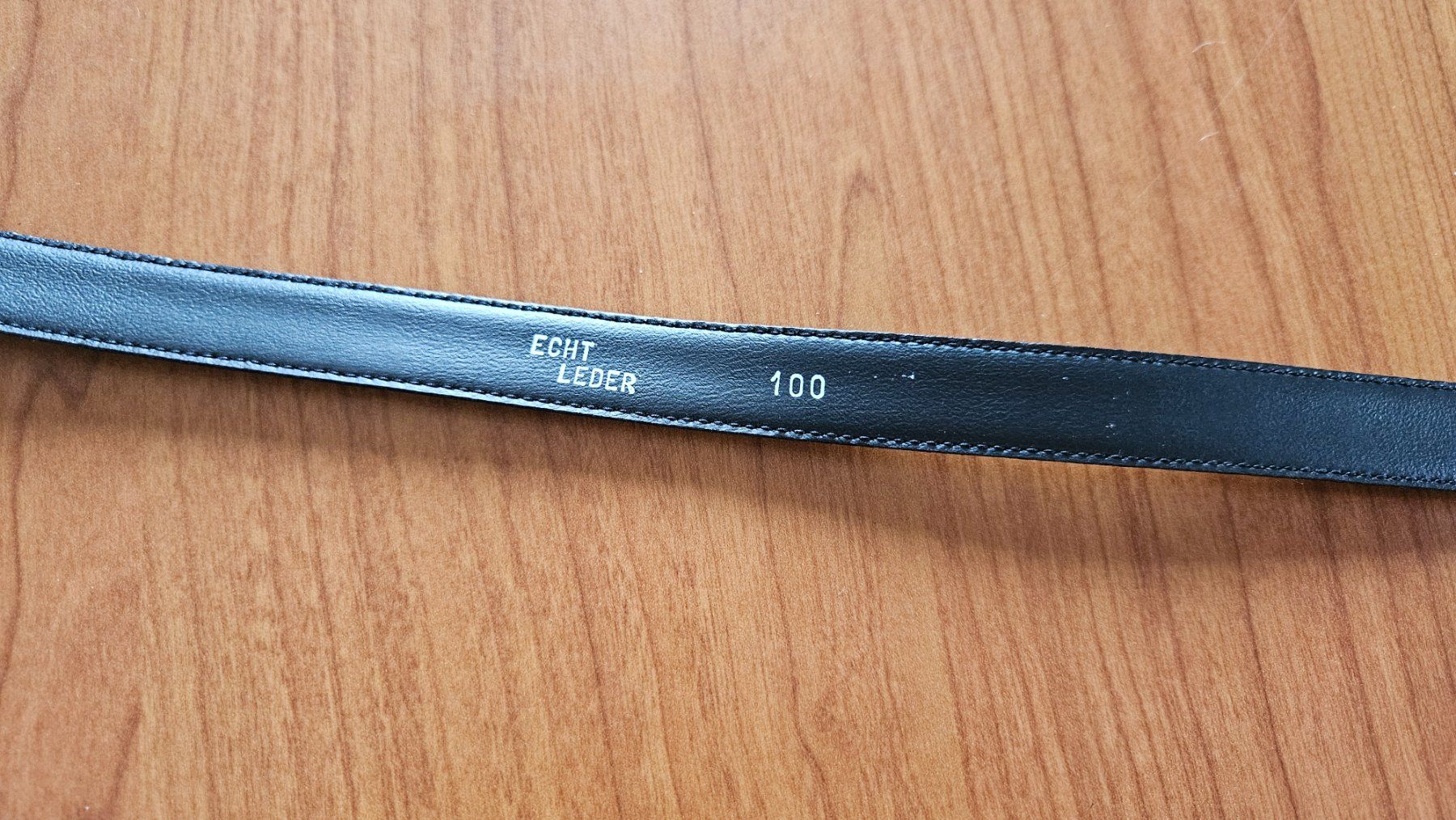 Gürtel: Cintura in pelle nera 100 cm – Gebraucht aus Melano von H-Sara 2