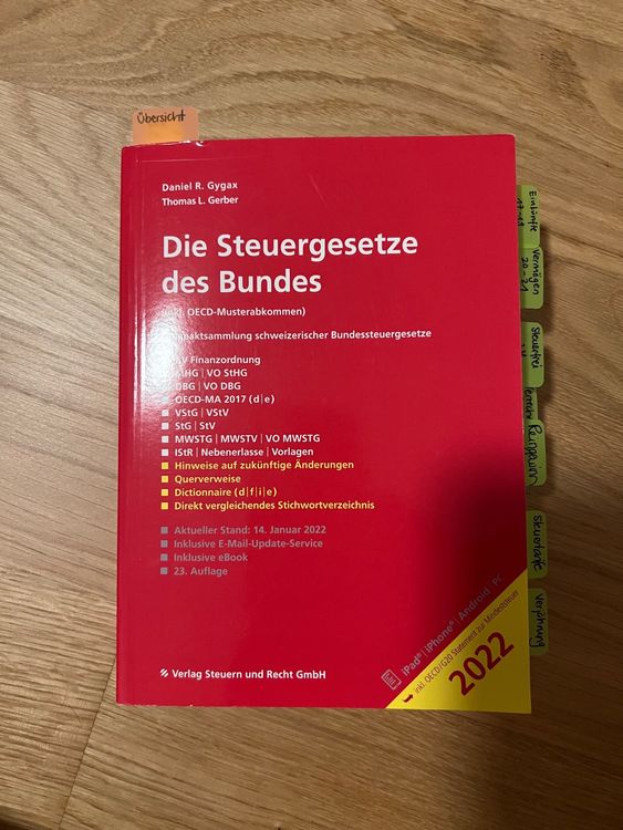 Die Steuergesetze Des Bundes | Kaufen Auf Ricardo