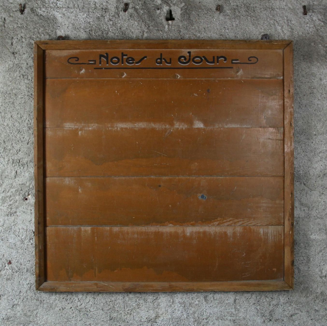Insegne: Holzschild Hinweisschild "notes du jour" – Usato da Birrwil venduto da brandschatz_birrwil 3