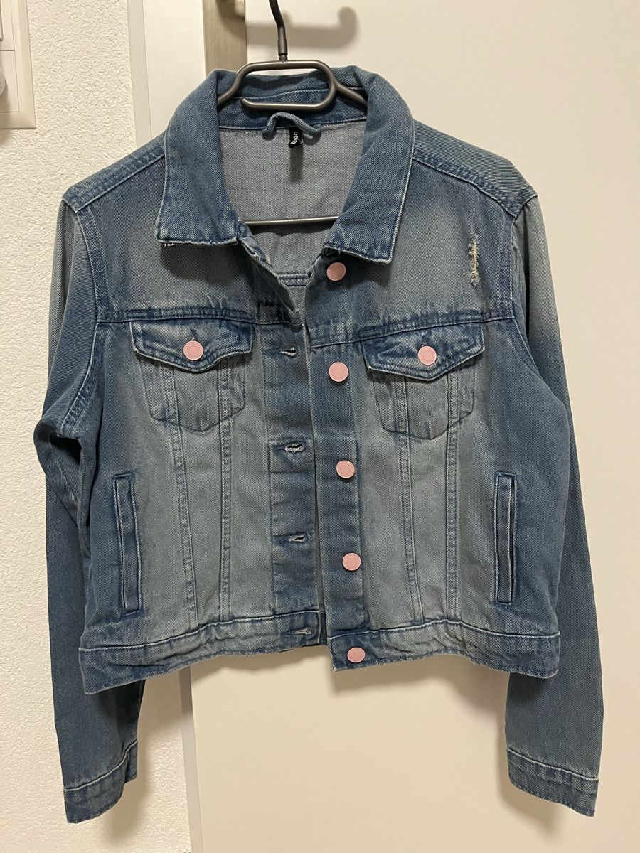 Jacken: Jeansjacke mit rosa Knöpfen M neu – Neu (gemäss Beschreibung) aus Birrwil von vanyboo