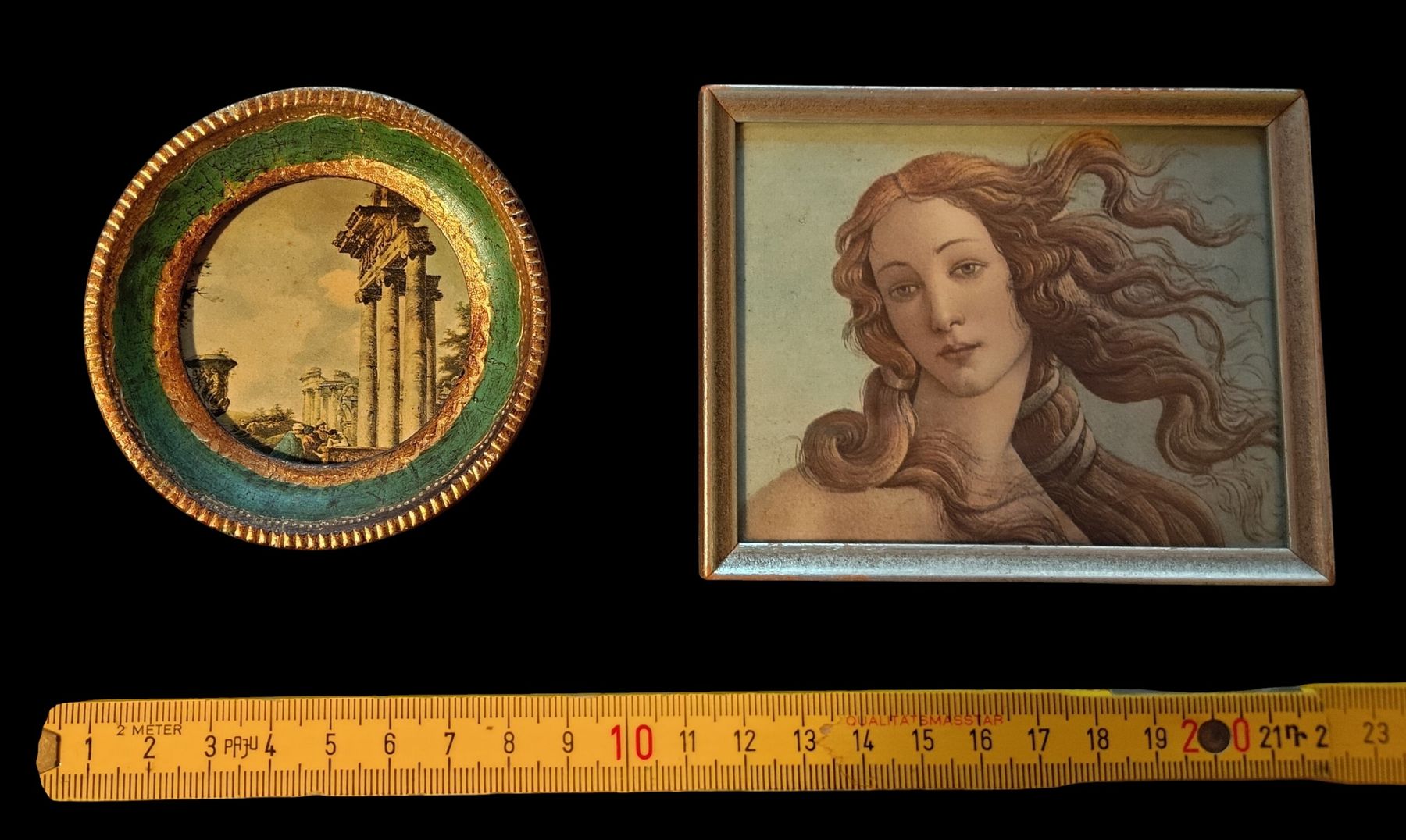 Tableaux: 2 Miniature Vintage Botticelli + Rovine Classiche Anni '50. – D'occasion à Lugano par fbo_82wg