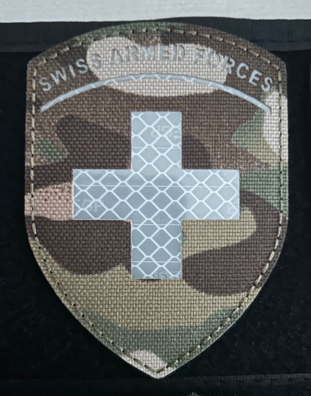 Schweizer Armee Patches: Patch Lasercut reflektierend Swiss Armed Forces Camo – Gebraucht aus Hausen am Albis von MACV62