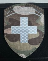 Patch Lasercut reflektierend Swiss Armed Forces Camo