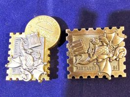 Basler Fasnachtsblaggede  1984 gold und silber