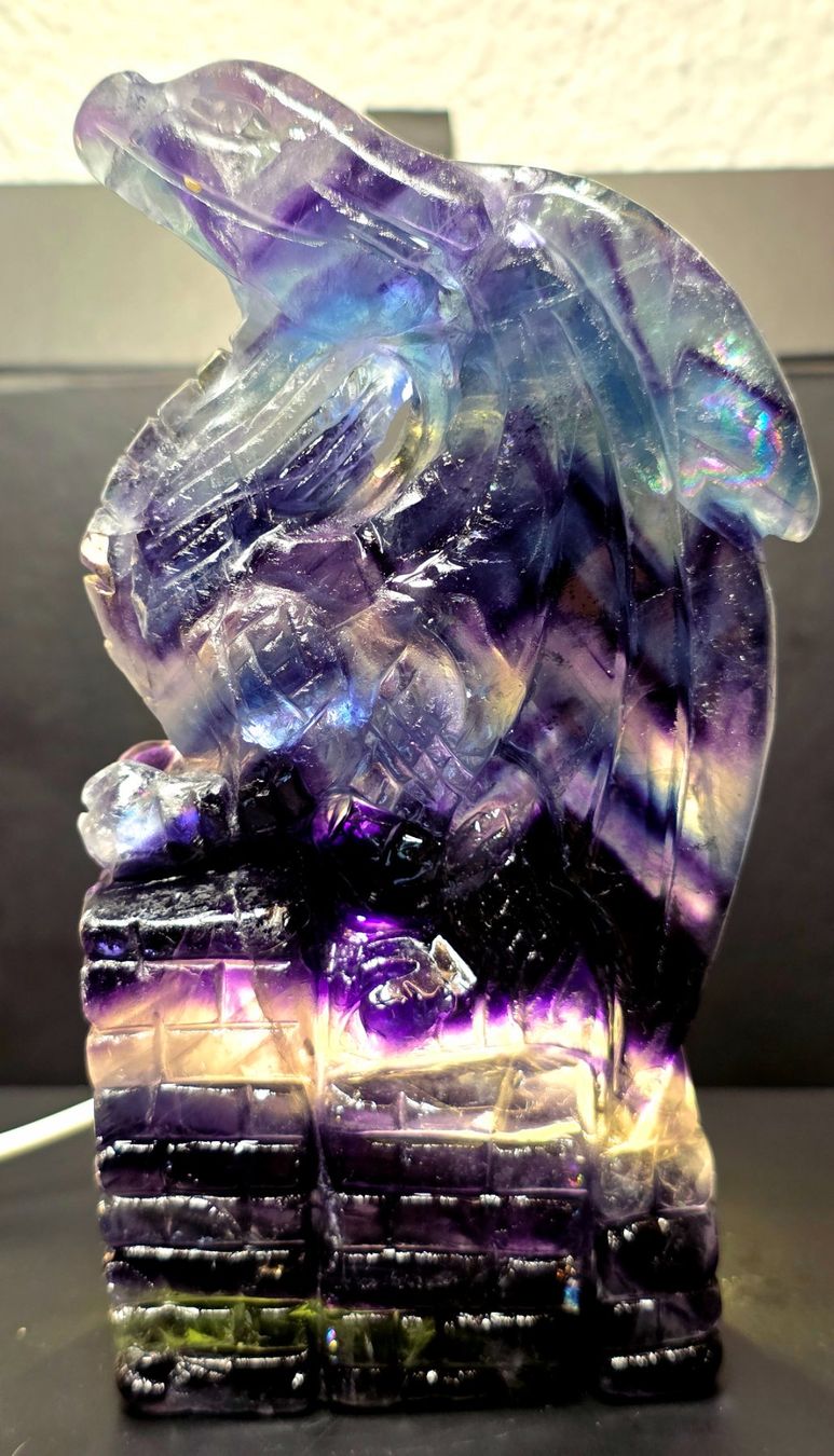 Minerali & Pietre curative: Mystischer hochwertiger Fluorit Drache D 740g – Nuovo (secondo la descrizione) da Matzingen venduto da Shay_Crystalz 1