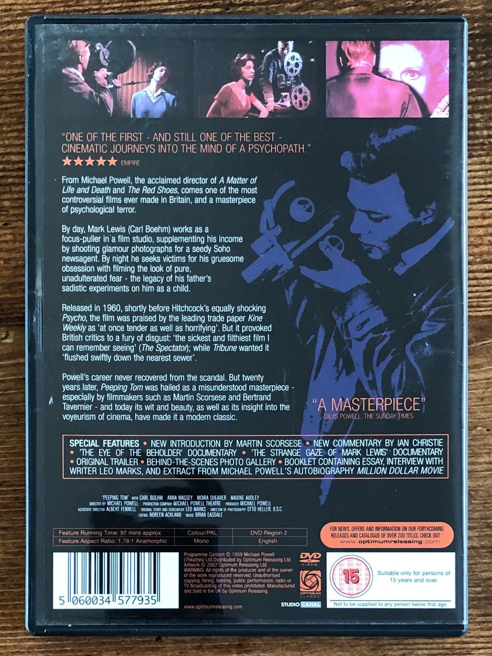 Alle DVDs: Peeping Tom DVD - Michael Powell, Special Edition, Booklet – Gebraucht aus Luzern von Schlafenicht00 1