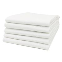 Flanellwindeln 155 x 155 cm weiss, 5 Stk.