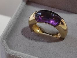 18K Goldring, modern-schön-sauber-schwer-nachhaltig !