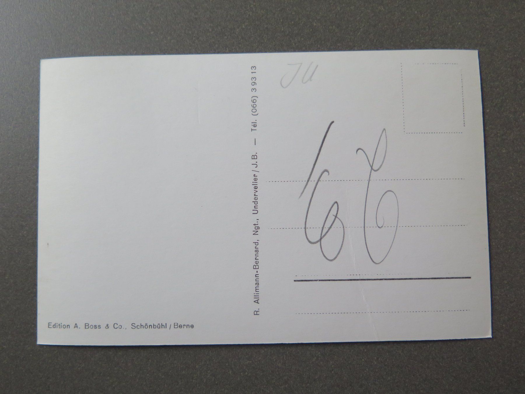 Cartoline postali: UNDERVELIER JURA – Usato da Wittenbach venduto da lipasal 1