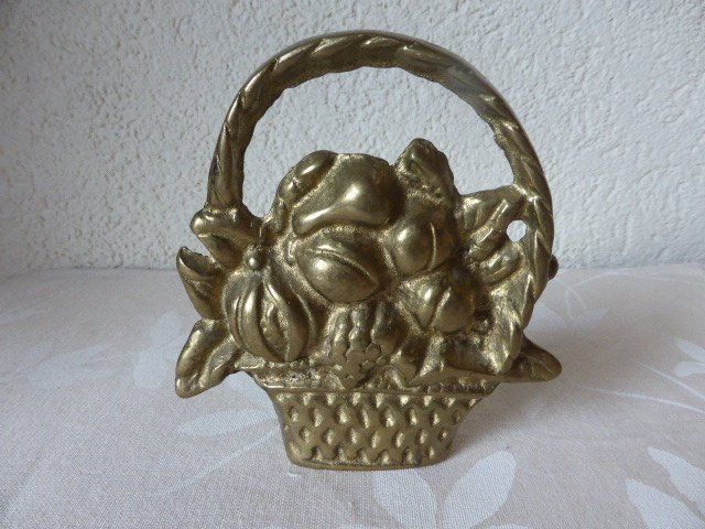 Tutte le decorazioni: Türstopper Blumenkorb massiv Messing – Usato da Hitzkirch venduto da kleinerbaer01