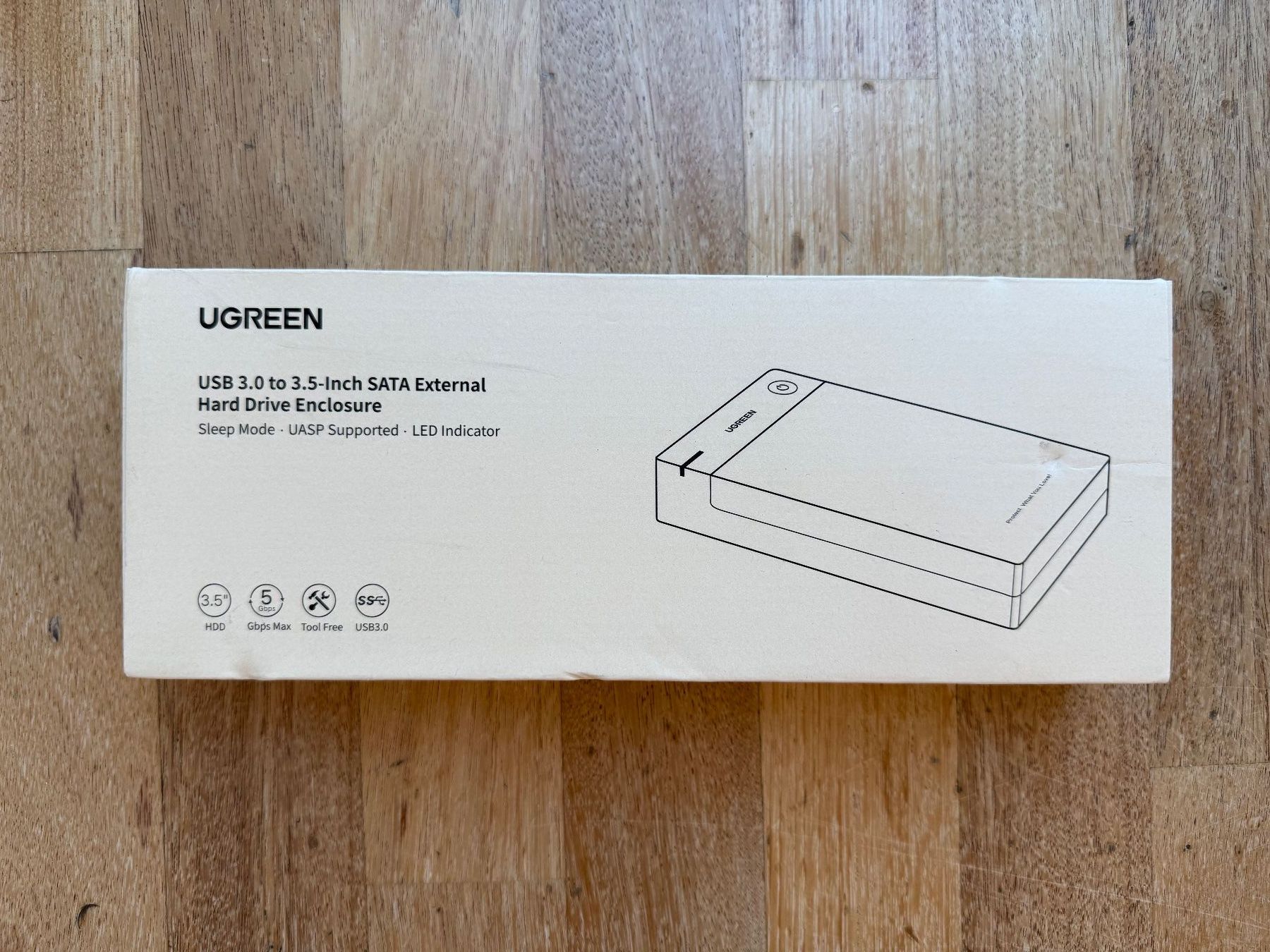 Ugreen USB 3.0 SATA Harddisk Case für 3.5