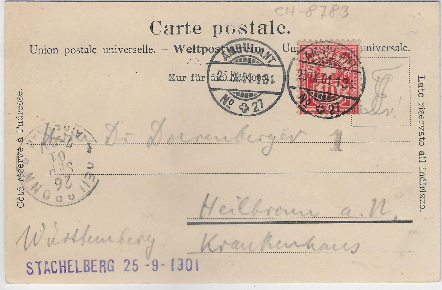 Ansichtskarten: Linthal - Bad Stachelberg – Gebraucht aus Ettingen von Kartenplanet 1