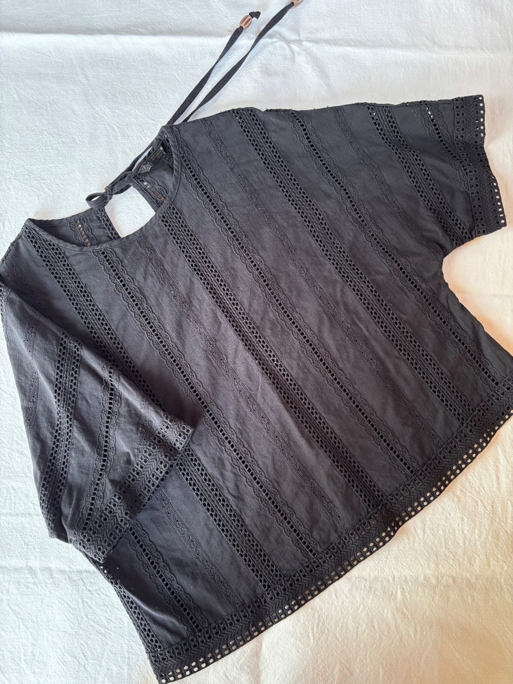 Zara Blusen: Zara Baumwolle Cropped Bluse Gr M – Gebraucht aus Uerkheim von ruthb2112