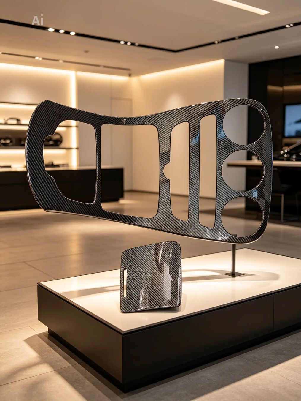 Mercedes-Benz Tutti pezzi di ricambio auto: Mittelkonsolenabdeckung in Carbonoptik – Nuovo e nell'imballaggio originale da Rorschacherberg venduto da AlpGets