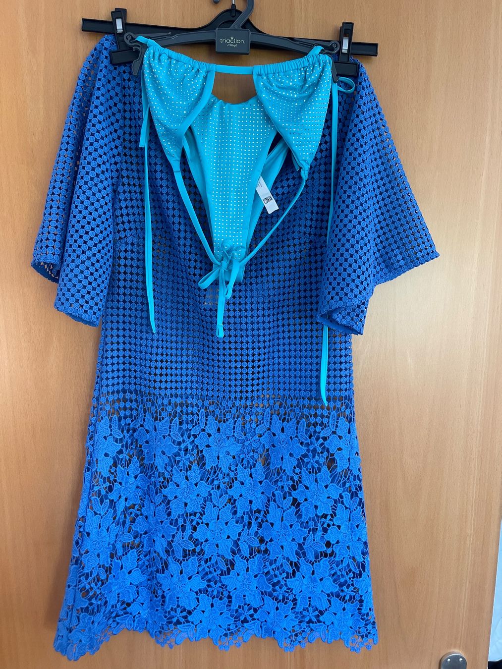 Costumi da bagno & Bikini: Sommer Set: Bikini mit Kleid, Türkis-Blau, Gr. S – Usato da Agra venduto da Milena_L