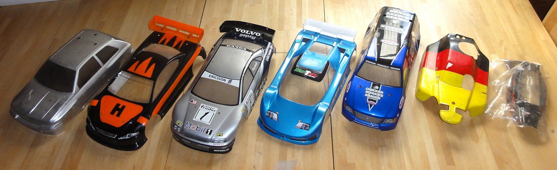 Modellismo RC: 7 Stück Karosserien - 1:10 – Usato da Waldenburg venduto da Rcparts