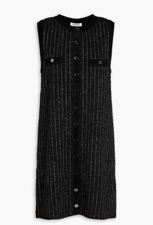 NEU Sandro Velours Mini-Kleid Gr.38 in schwarz