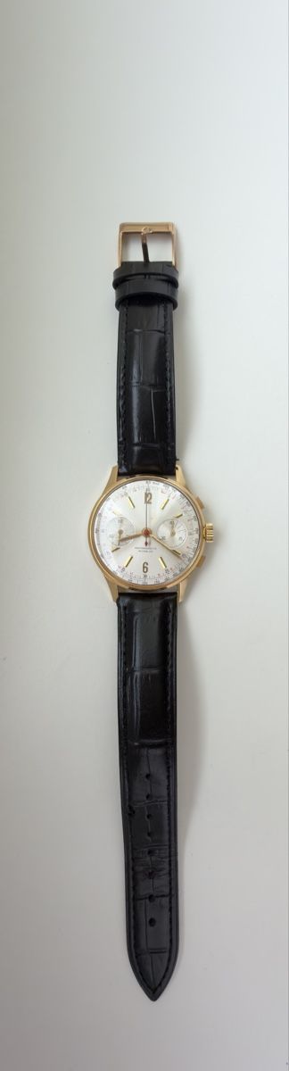 Swiss Orologi: Schweizer Chronograph Uhr Landeron vergoldet . Funktioniert – Usato da Zürich venduto da Fidel59 2