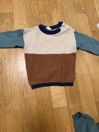 Baby Pullover  H&M beige/braun/blau Grösse 74