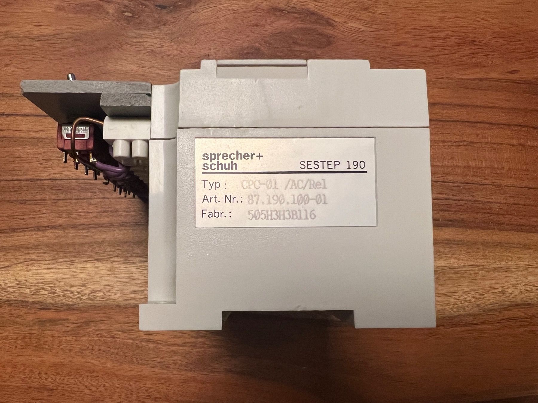 Sistema di controllo: SPS Sprecher + Schuh CPU / SESTEP 190 CPC-01 – Usato da Romanshorn venduto da DonRicardoo 1