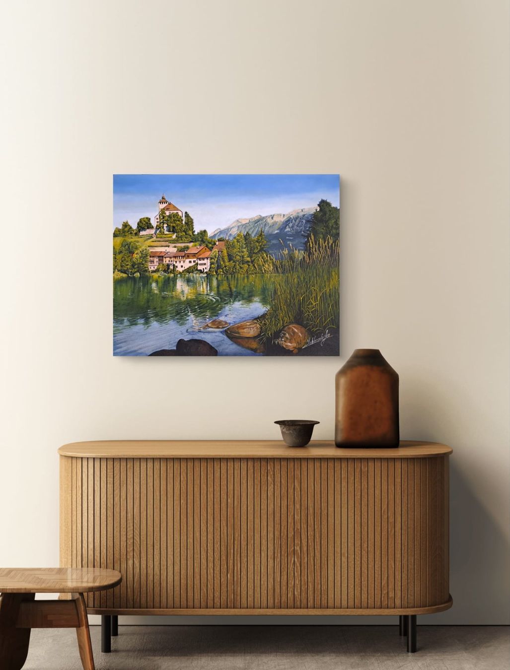 Dipinti: Öl auf Leinwand - Verzauberter See – Nuovo e nell'imballaggio originale da Oberentfelden venduto da jablan_art 1