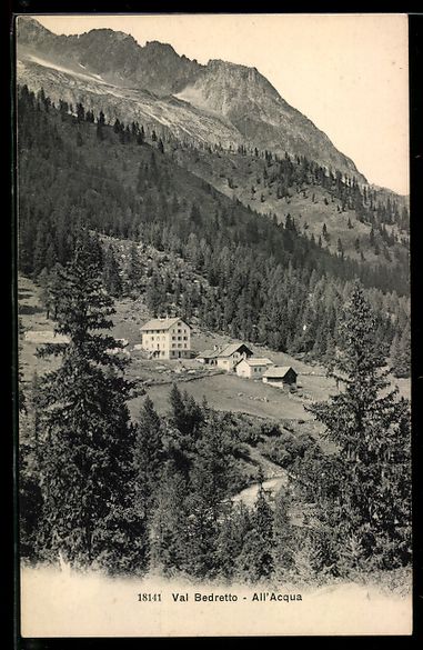 Cartoline postali: AK Val Bedretto, All'Acqua – Usato da Berlin venduto da bartko-reher