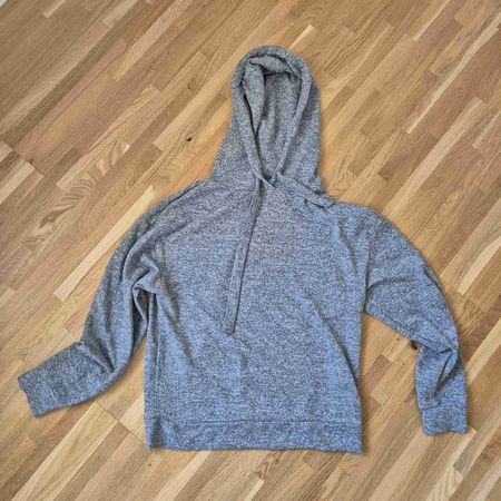 Sweat à capuchelon gris chiné, taille M